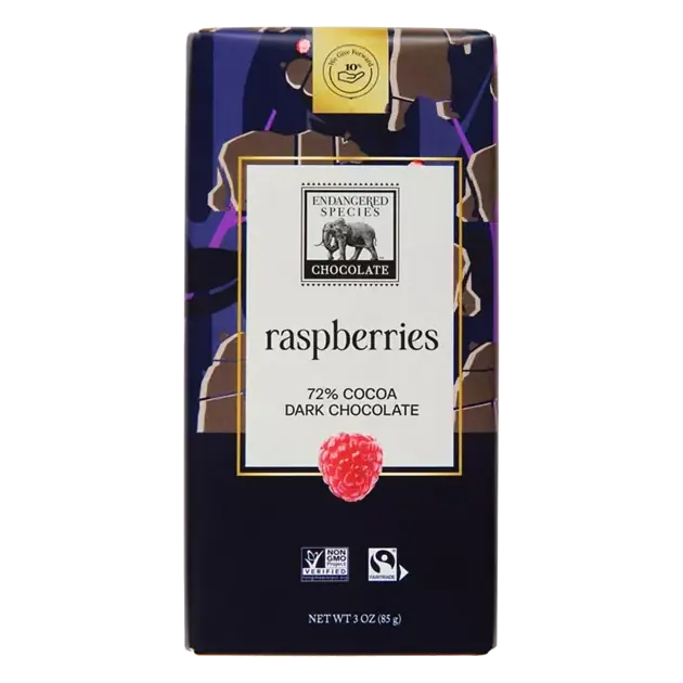 Dark Chocolate, Raspberries, 72% Cocoa