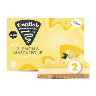 English Cheesecake Co. 2 Lemon & Mascarpone Slices