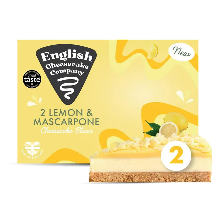 Lemon & Mascarpone Cheesecake Slices x2 180g