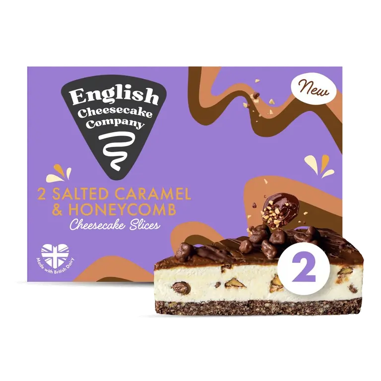 Salted Caramel Honeycomb Slices 2 x 90g