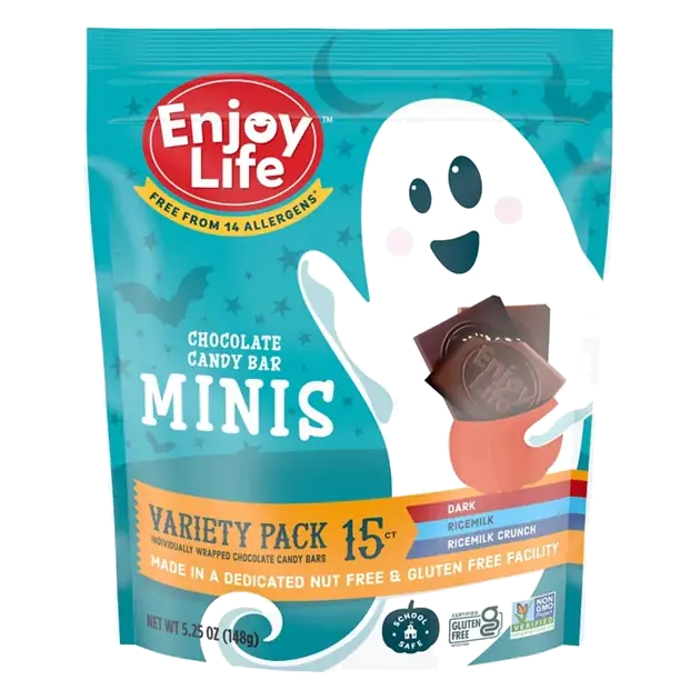 Chocolate Candy Bars, Dark/Ricemilk/Ricemilk Crunch, Minis, Variety Pack