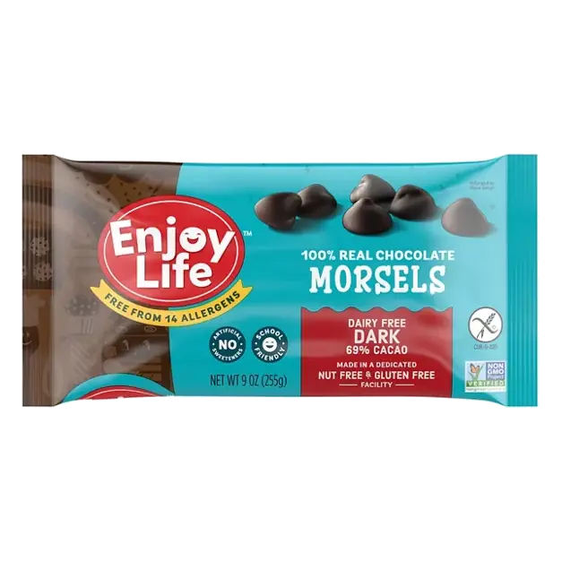 Morsels, Dairy Free, Dark, 100% Real Chocolate