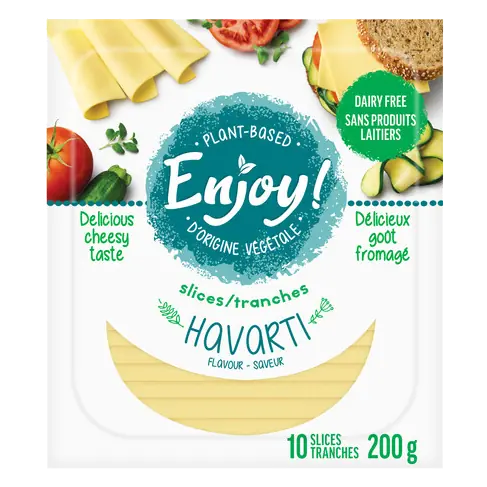 Plant Based Sliced Cheese Havarti 10 Slices 200 g