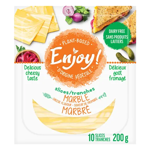 Plant Based Sliced Cheese Marble 10 Slices 200 g