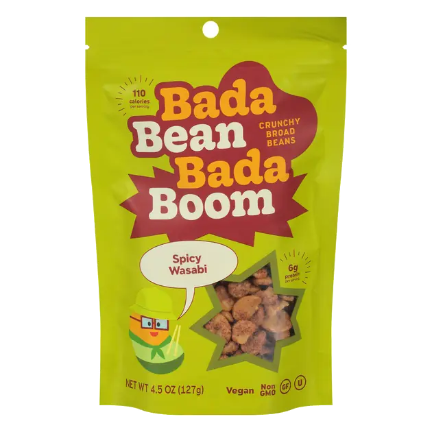 Enlightened Bada Bean Bada Boom Spicy Wasabi Crunchy Broad Beans