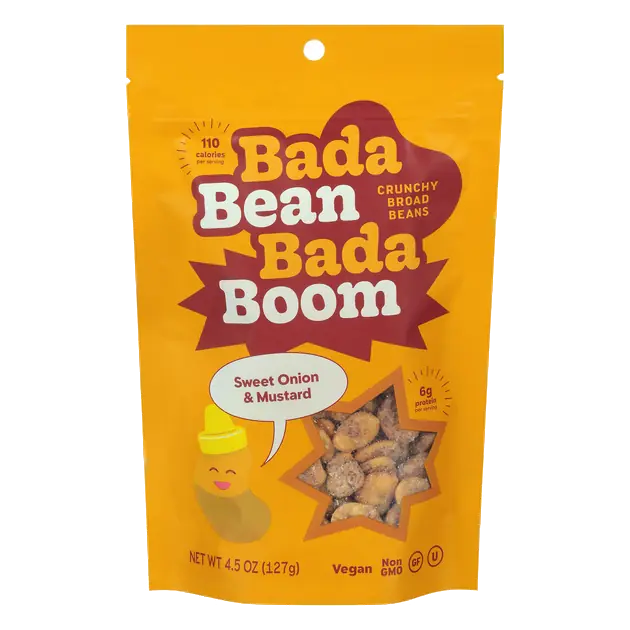 Bada Bean Bada Boom Sweet Onion Mustard Crunchy Broad Beans