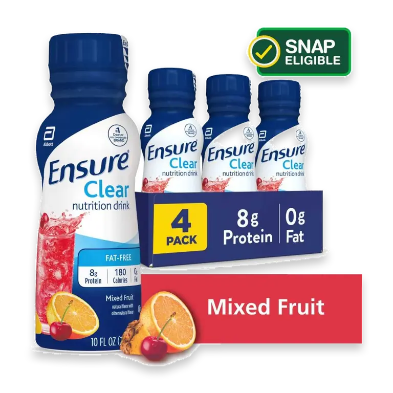 Clear Mixed Fruit Ready-to-Drink Nutrition Shakes