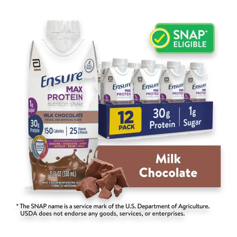 Max Protein Nutrition Shake, Milk Chocolate, 30g Protein, 11 fl oz, 12 Pack