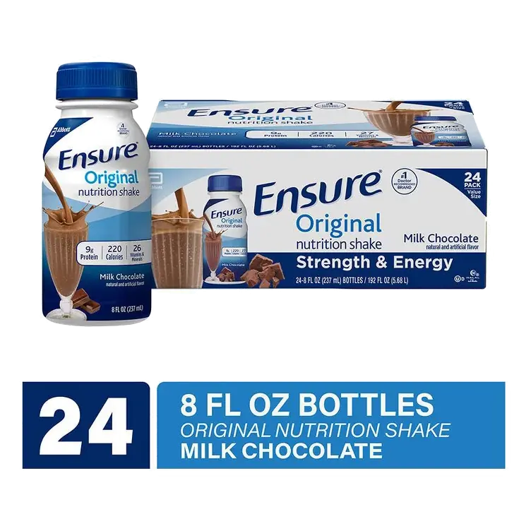 Ensure Original Nutrition Shake, Milk Chocolate, 8 fl oz, 24 Count