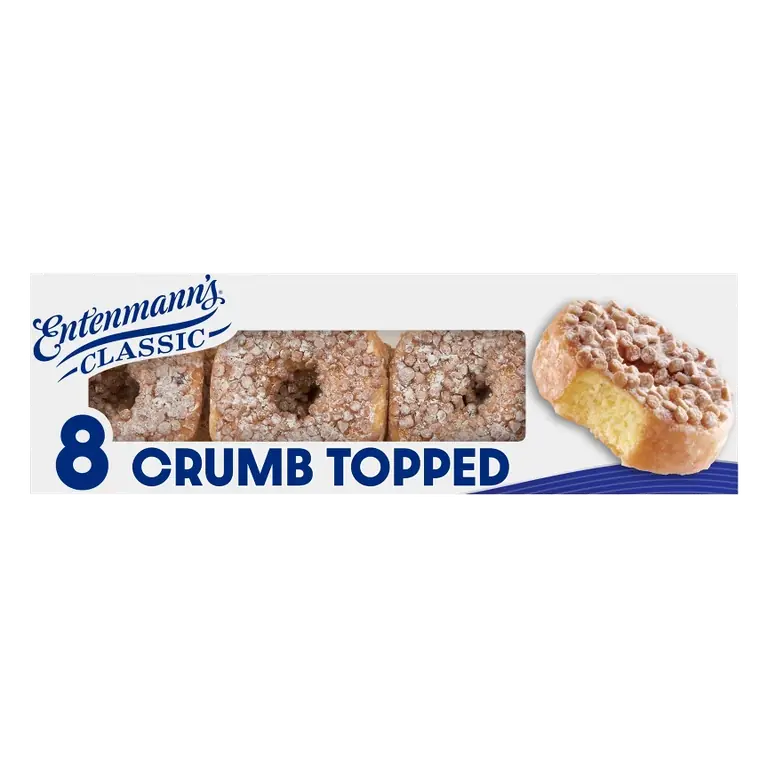 Entenmann's Crumb Donuts, 15oz/8ct