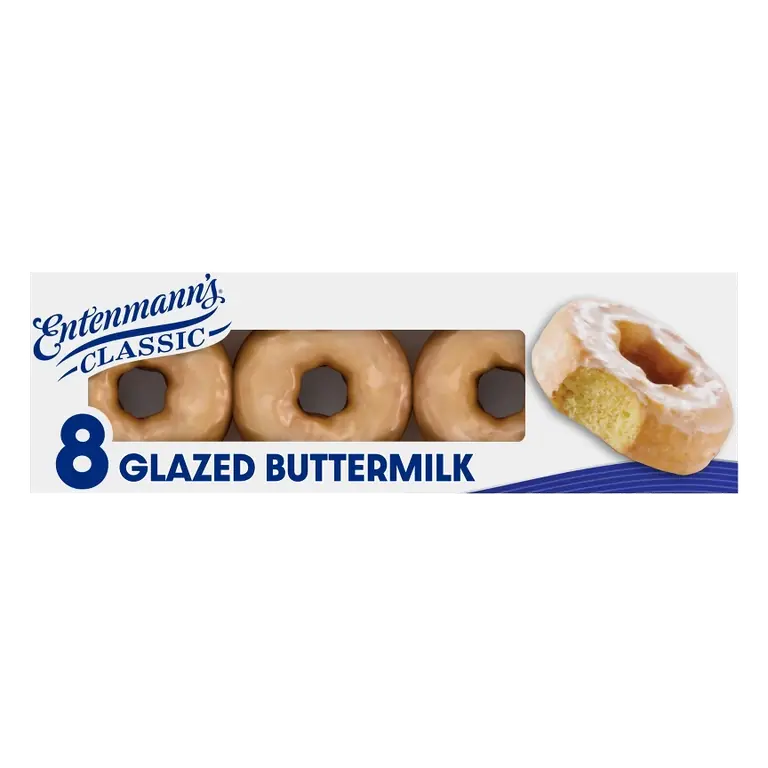 Entenmann's Glazed Buttermilk Donut Box, 14.5oz/8ct