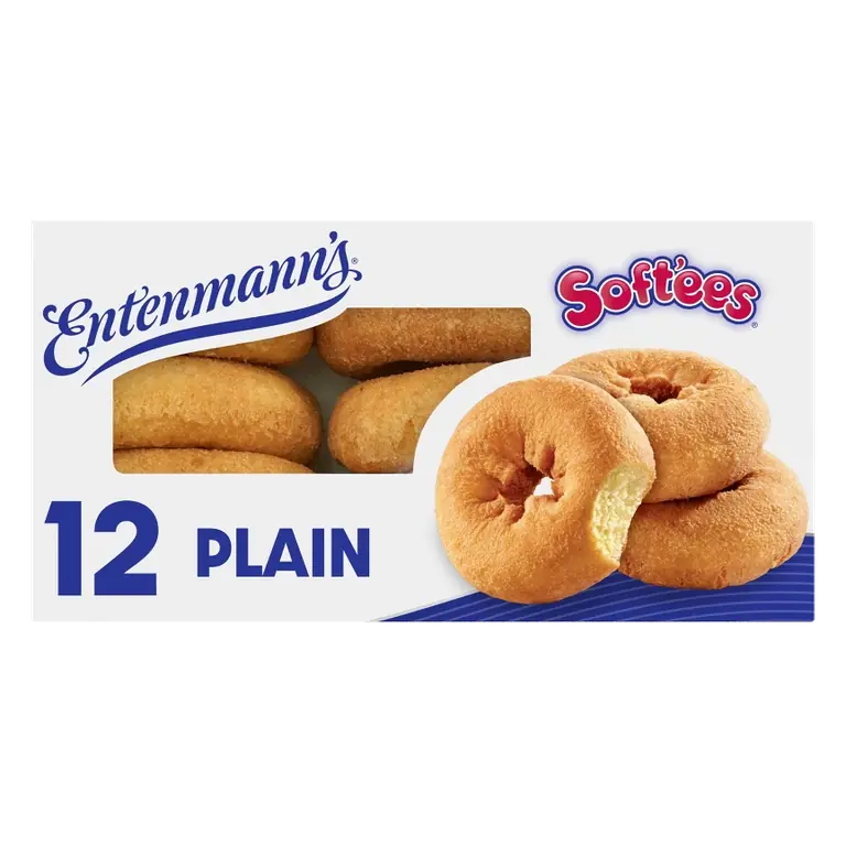 Entenmann's Plain Donuts, 15.25oz/12ct