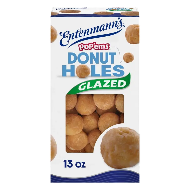 Entenmann's Pop'ems Glazed Donut Holes, 13oz