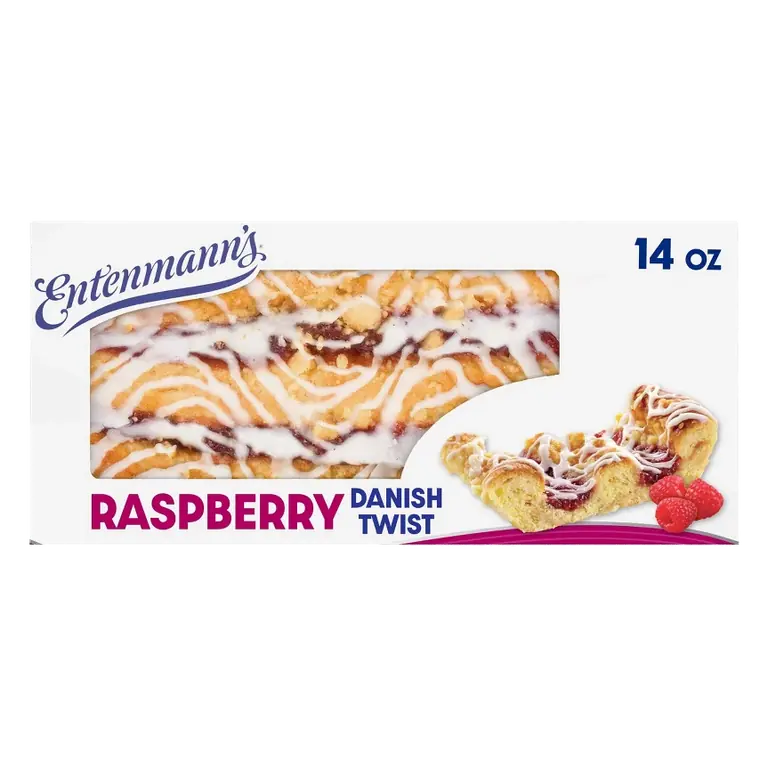Entenmann's Raspberry Danish Twists, 14oz