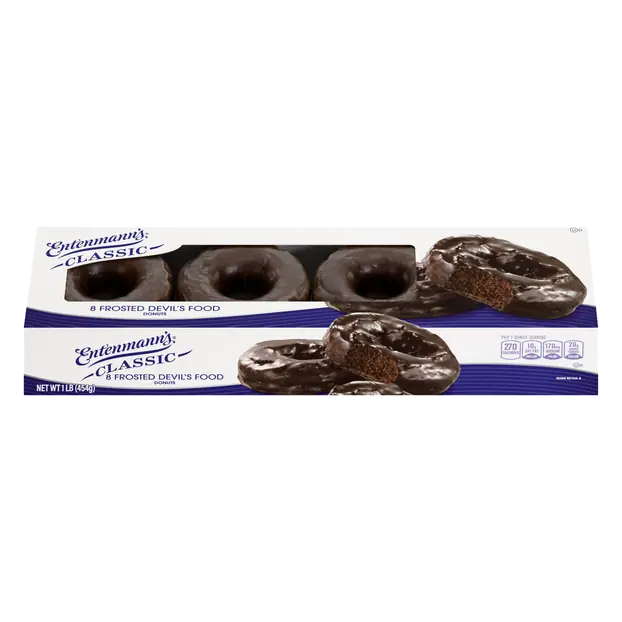 Frosted Devil's Food Chocolate Donuts - 8 ct