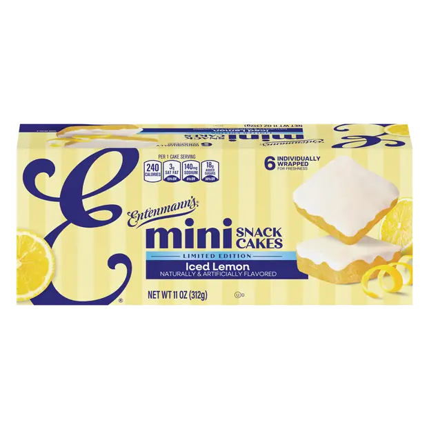 Iced Lemon Mini Snack Cakes - 6 ct