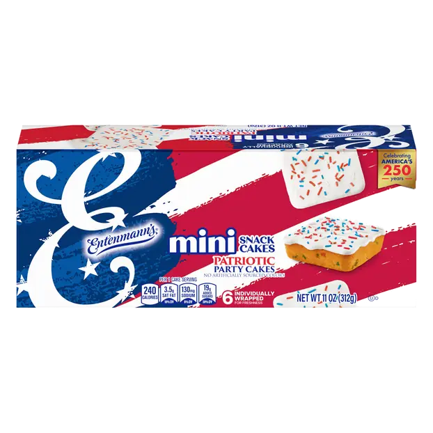 Iced Party Mini Snack Cakes - 6 ct