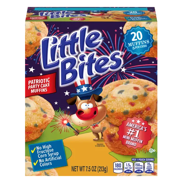 Little Bites Party Cake Mini Muffins - 5 ct