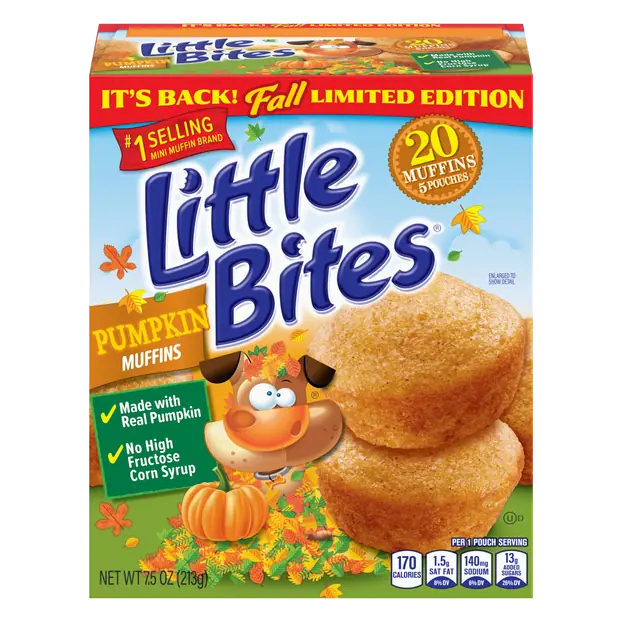 Little Bites Pumpkin Mini Muffins - 5 ct