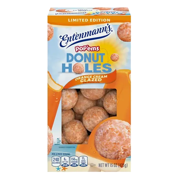 Pop'ems Glazed Orange Cream Donut Holes