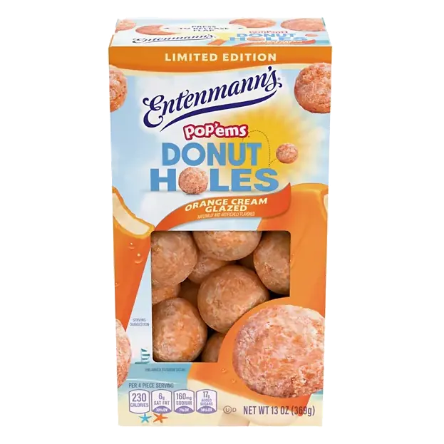 Pop'ems Orange Cream Glazed Donut Holes