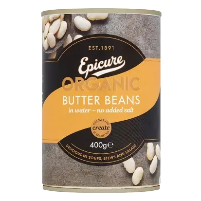 Organic Butter Beans in Water