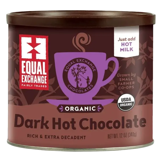 Equal Exchange Organic Dark Hot Chocolate, 12oz: May Contain Soy/Soybean, May Contain Milk