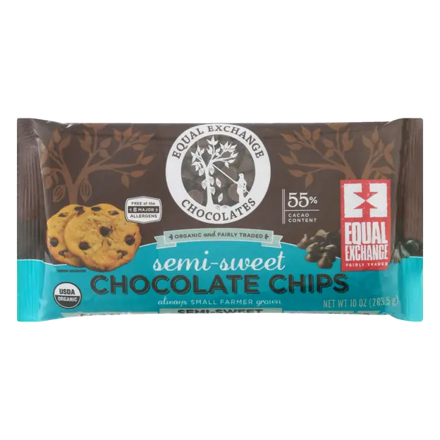 Organic Semi-Sweet Chocolate Baking Morsel Chips 55% Cacao