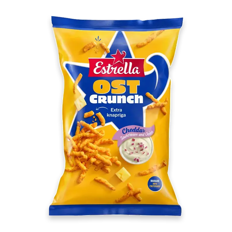 Ostcrunch Cheddar Sour cream & Onion 200g