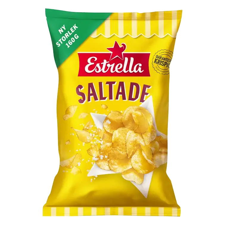 Potatischips Saltade 160g