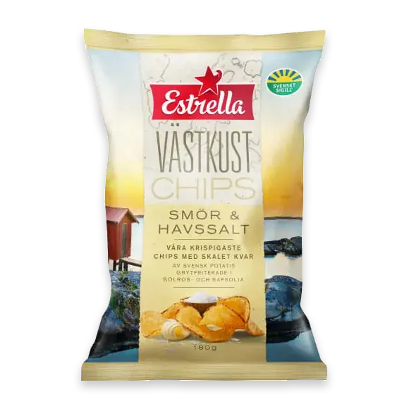 Smör &havssalt Västkustchips