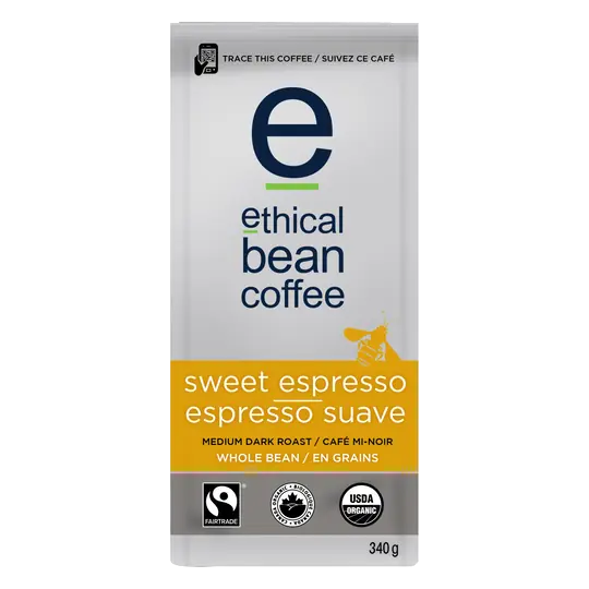 Whole Bean Coffee Medium Dark Roast Sweet Espresso 340 g