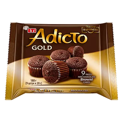 Adicto Gold Mini Browni Cake Chocolate 180 g