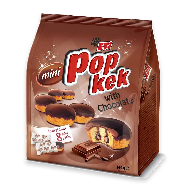 Popkek With Chocolate Snack