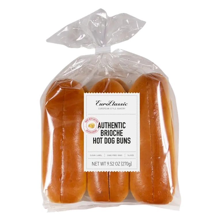 Authentic Brioche Hot Dog Buns