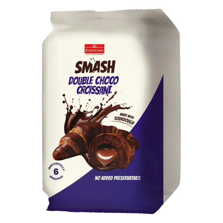 EuroCake Taste the Difference Smash Double Choco Croissant 6 x 40g (240g)