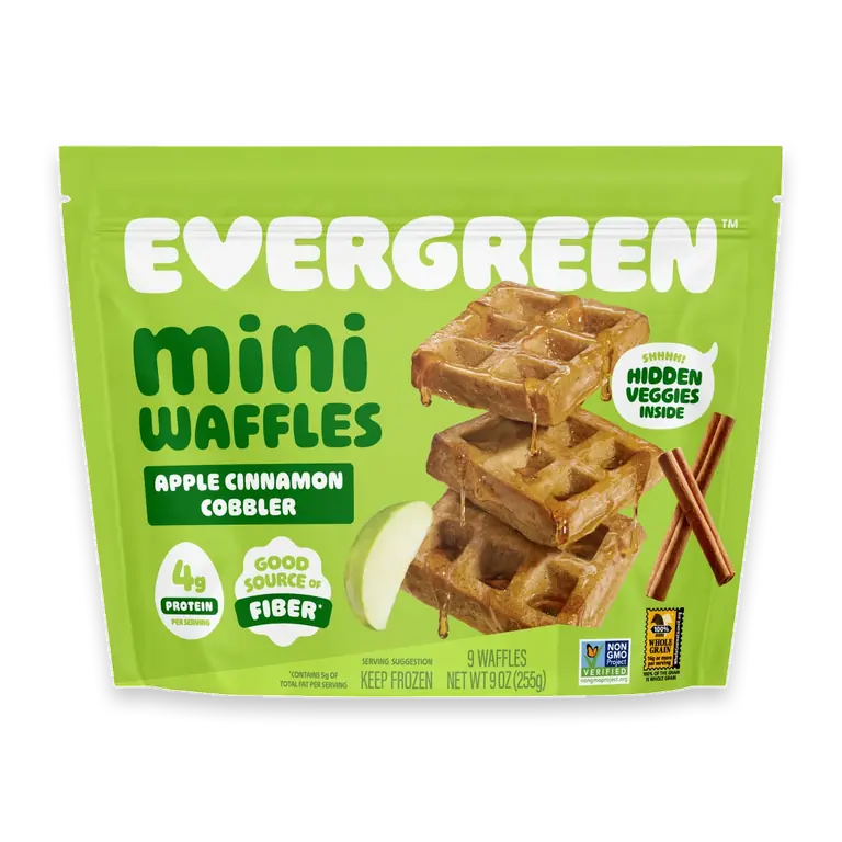 Apple Cinnamon Cobbler Frozen Mini Waffles