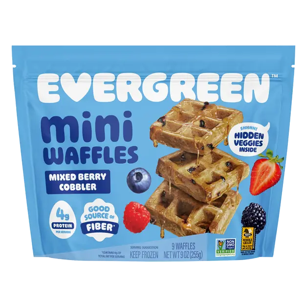 Mini Mixed Berry Cobbler Waffles - 9 ct