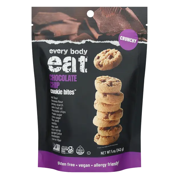 Gluten Free Chocolate Chip Crunchy Cookie Bites