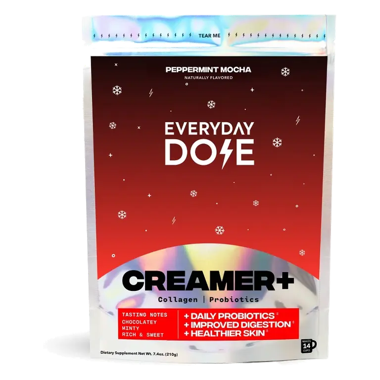 Everyday Dose Peppermint Mocha Creamer, 7.4oz: Non-Caffeinated