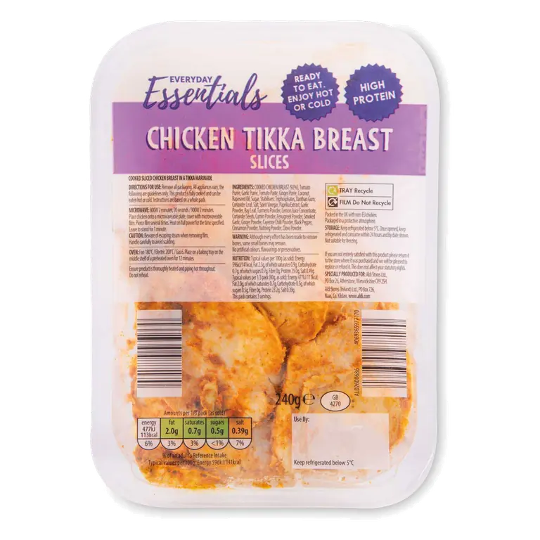 Chicken Tikka Breast Slices