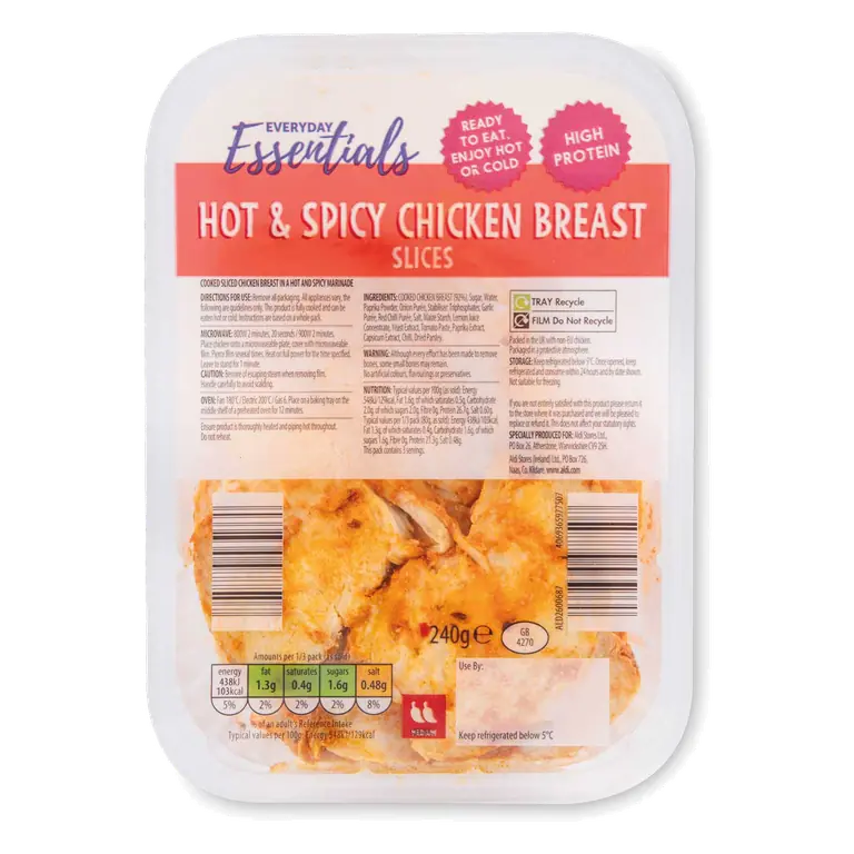 Hot & Spicy Chicken Breast Slices