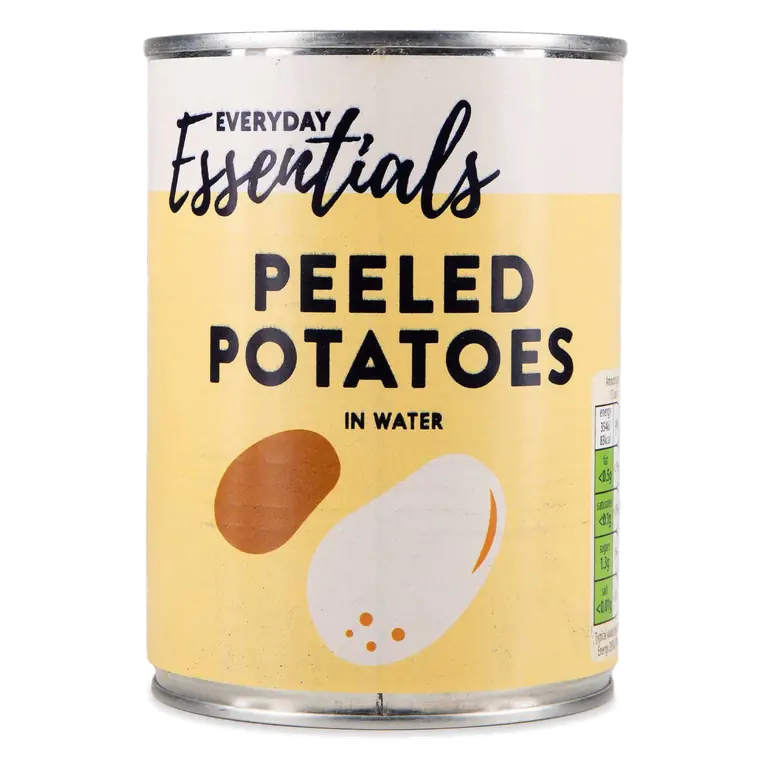 Peeled Potatoes in Water