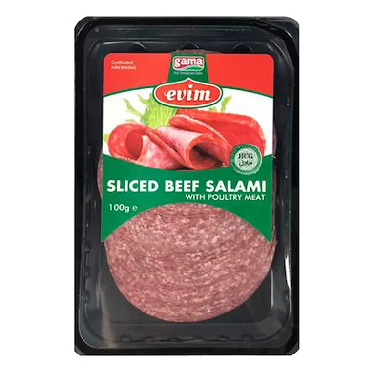 Sliced Beef Salami With Turkey Meat