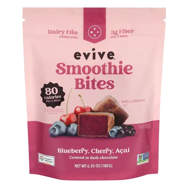 Blueberry, Cherry, Acai Smoothie Bites