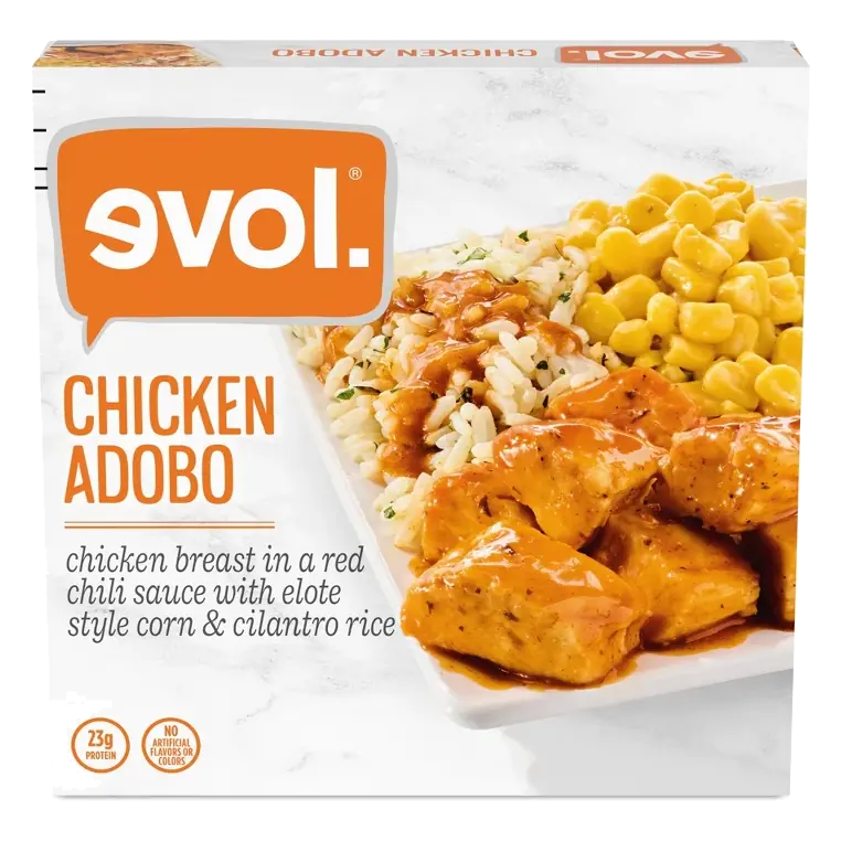 Evol Plated Meals Adobo Chicken with Elote Corn, 11.5oz: No Artificial Flavor