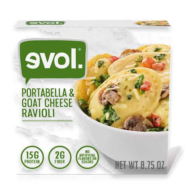 Portabella and Goat Cheese Ravioli