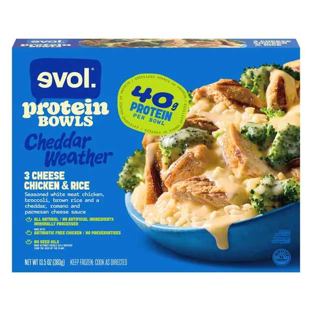 Protein Bowls 3 Cheese Chicken & Rice Frozen Meal
