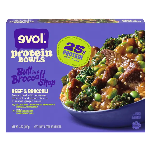 Protein Bowls Beef & Broccoli Frozen Meal
