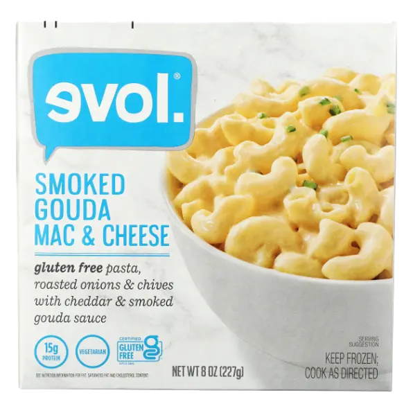 Smoked Gouda Mac & Cheese Gluten Free Elbow Pasta, Roasted Onions and Chives - All Combined with An Insanely Tasty Cheddar and Smoked Gouda Cheese Sauce